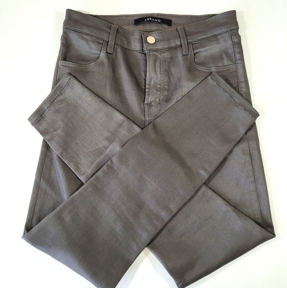 J Brand Women's Alana Cropped Skinny Coated Jean - Picture 3 of 8